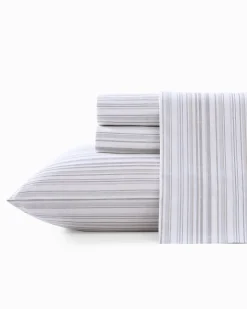 Tommy Bahama Kahanu Stripe 4-Piece King Sheet Set- Sheet Sets & Bedskirts