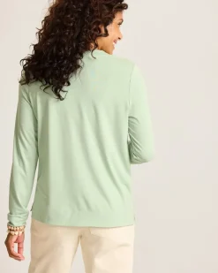 Tommy Bahama Kauai Jersey Long-Sleeve V-Neck T-Shirt-Women Loungewear|Tops & Shirts