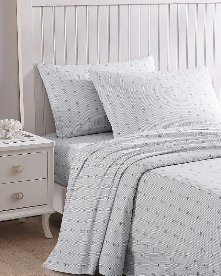 Tommy Bahama Kew Palms 4-Piece King Sheet Set- Sheet Sets & Bedskirts