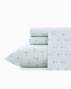 Tommy Bahama Kew Palms 4-Piece Queen Sheet Set- Sheet Sets & Bedskirts