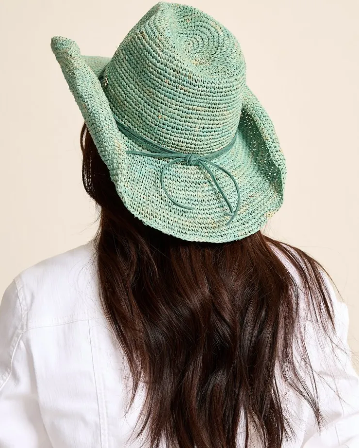 Tommy Bahama Lai Raffia Cowboy Hat-Women Hats & Caps