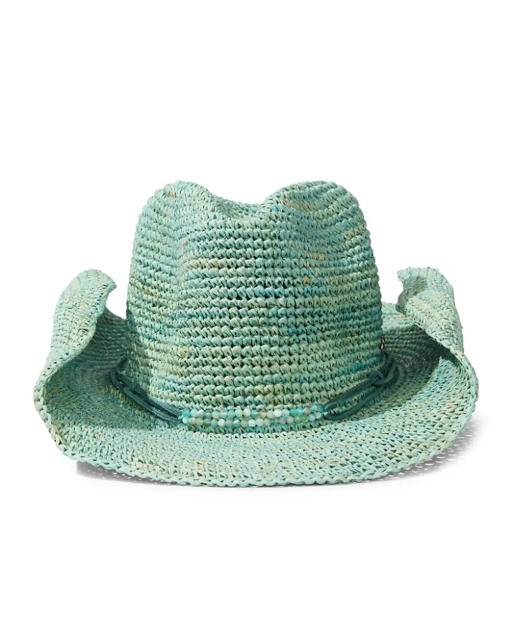 Tommy Bahama Lai Raffia Cowboy Hat-Women Hats & Caps