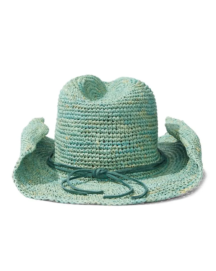 Tommy Bahama Lai Raffia Cowboy Hat-Women Hats & Caps