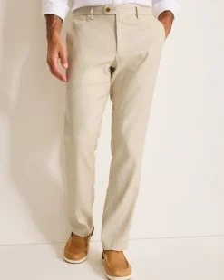Tommy Bahama Latigo Beach Linen-Blend Flat-Front Pants- Pants & Chinos