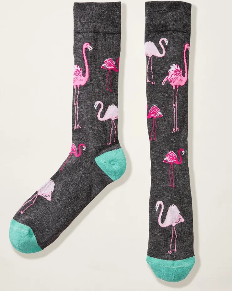 Tommy Bahama Let's Flamingle Socks- Socks