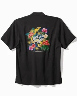 Tommy Bahama Let's Get It Poppin' Silk Camp Shirt- Shirts