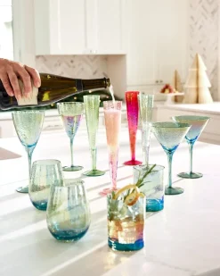 Tommy Bahama Luster Rocks Glasses — Set of 2- Drinkware & Bar