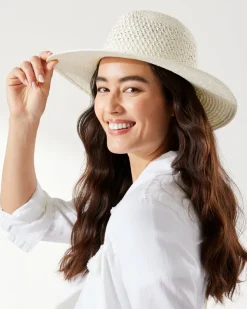 Tommy Bahama Luxe Vented Packable Hat-Women Hats & Caps