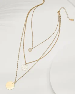 Tommy Bahama Madeira Mother of Pearl Flower Multi-Row Necklace-Women Jewelry