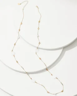 Tommy Bahama Madeira Mother of Pearl Station Necklace-Women Jewelry
