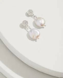 Tommy Bahama Marco Island Freshwater Pearl Drop Earrings-Women Jewelry