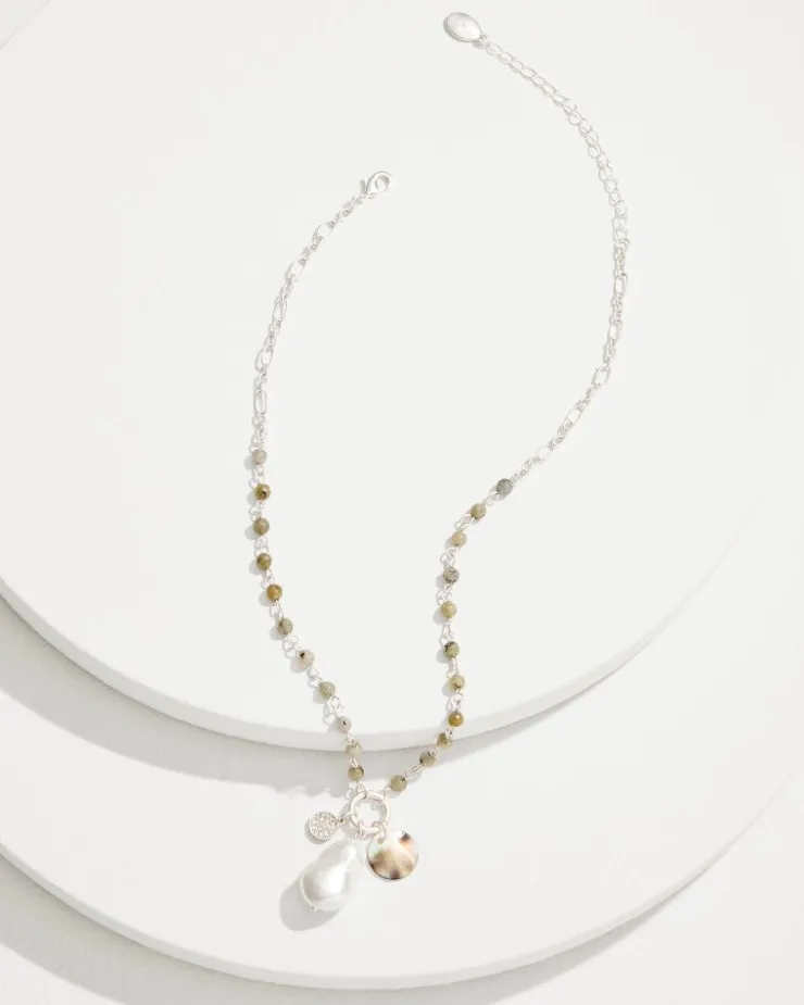 Tommy Bahama Marco Island Shell and Mother of Pearl Pendant Necklace-Women Jewelry