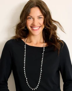Tommy Bahama Marco Island Textured Disc Station Necklace-Women Jewelry