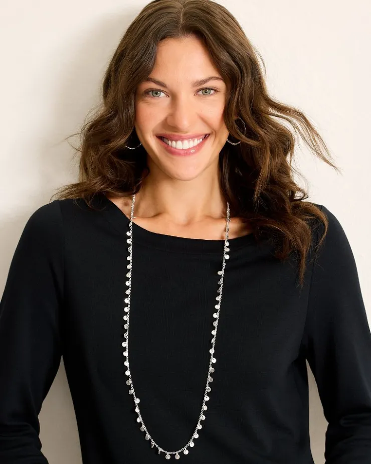 Tommy Bahama Marco Island Textured Disc Station Necklace-Women Jewelry