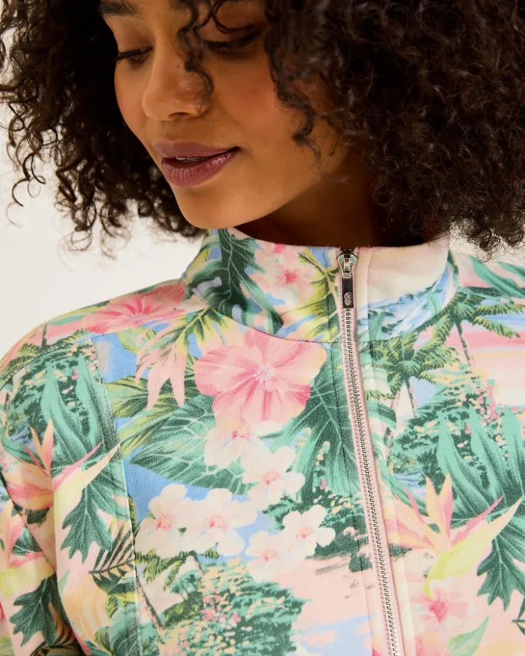 Tommy Bahama Marina Del Mar Ocean Vida Half-Zip Sweatshirt-Women Loungewear|Sweaters