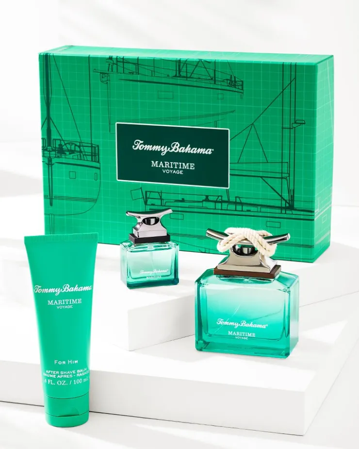 Tommy Bahama Maritime Voyage 3-Piece Cologne Gift Set- Cologne & Grooming