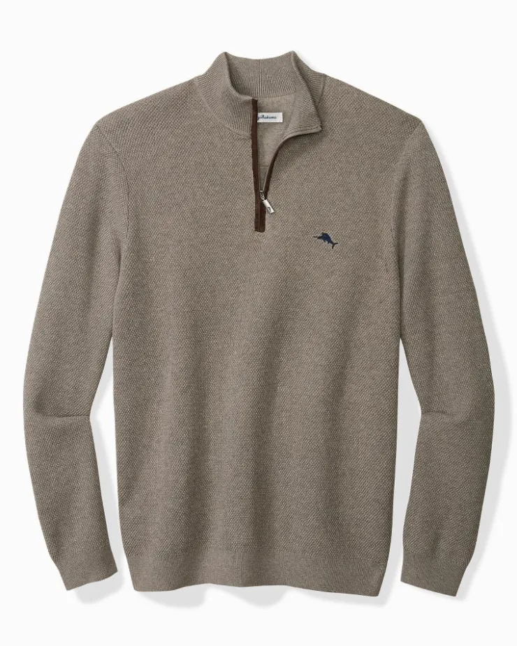 Tommy Bahama Marlin Luxe Half-Zip Sweater- Sweaters
