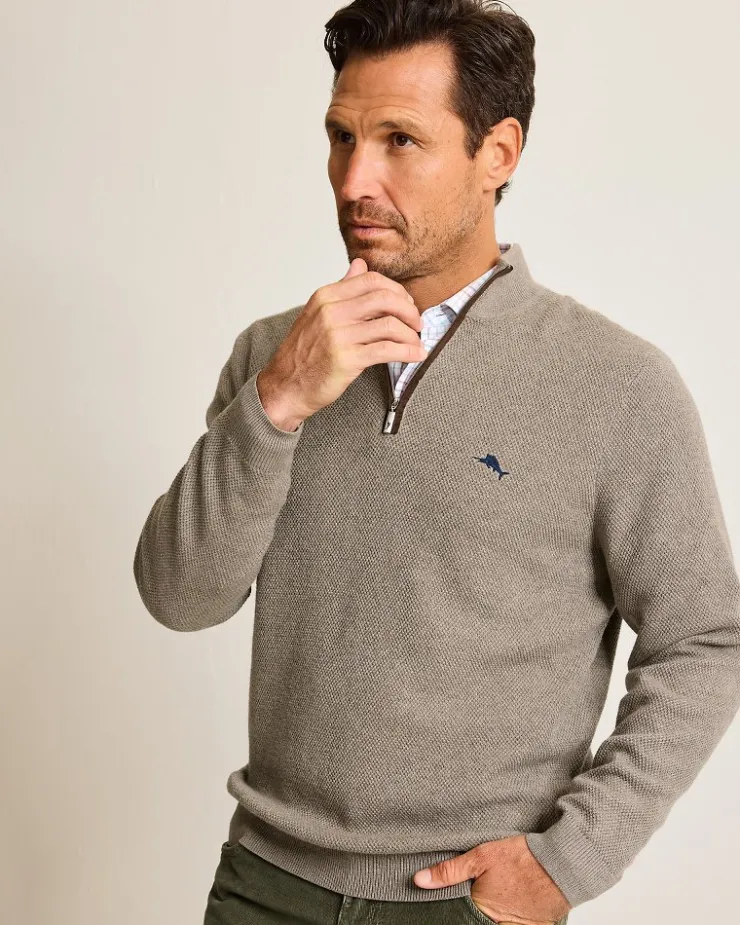 Tommy Bahama Marlin Luxe Half-Zip Sweater- Sweaters