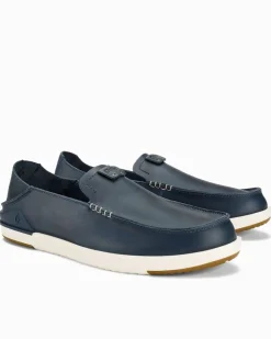 Tommy Bahama Men's OluKai® Kākaha Leather Slip-On Shoes- Shoes & Sandals