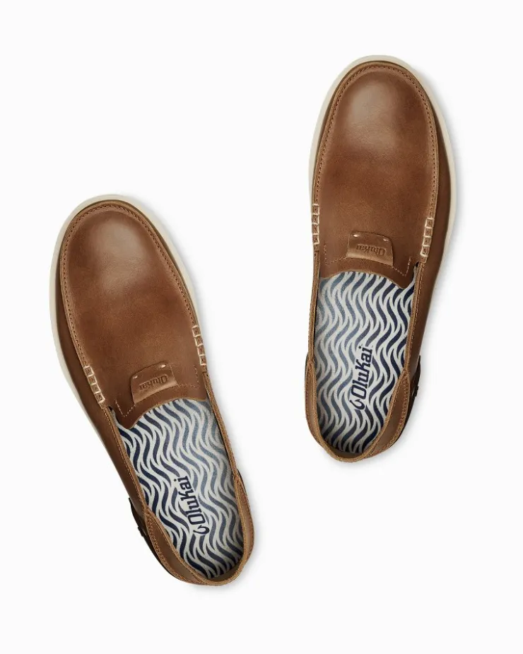 Tommy Bahama Men's OluKai® Kākaha Leather Slip-On Shoes- Shoes & Sandals