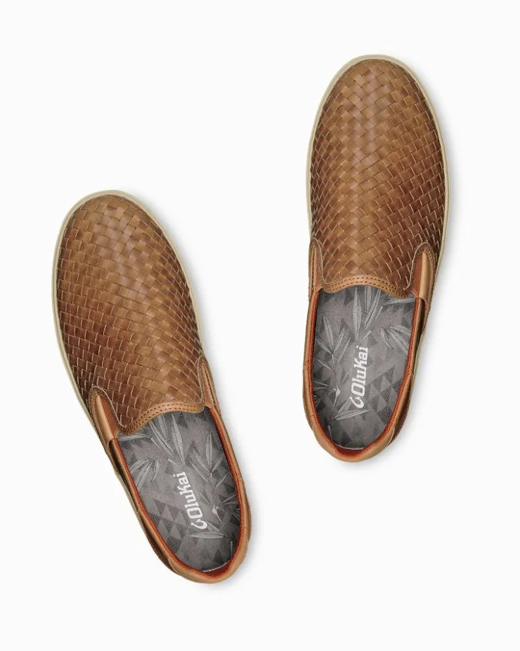 Tommy Bahama Men's OluKai® Lae'ahi Lauhala Slip-On Sneakers- Shoes & Sandals