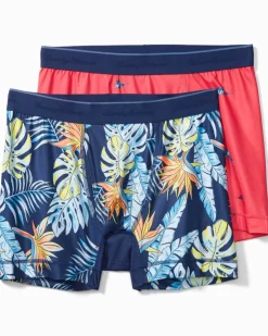 Tommy Bahama Mesh Tech Print Boxer Briefs — 2-Pack- Underwear|Loungewear & Pajamas