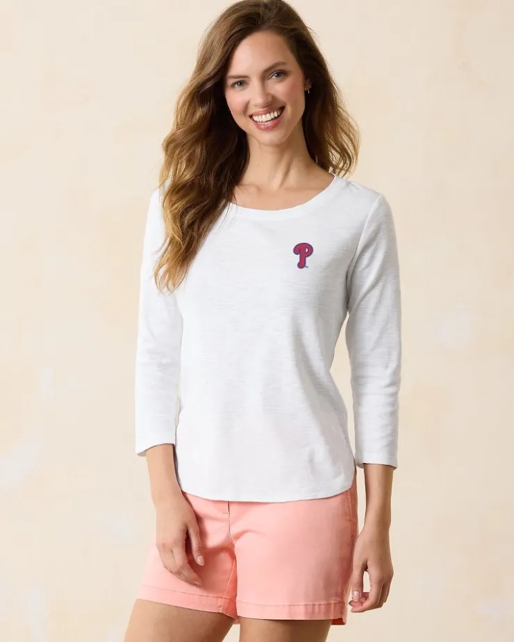 Tommy Bahama MLB® Ashby Isles 3/4-Sleeve T-Shirt-Women Tops & Shirts
