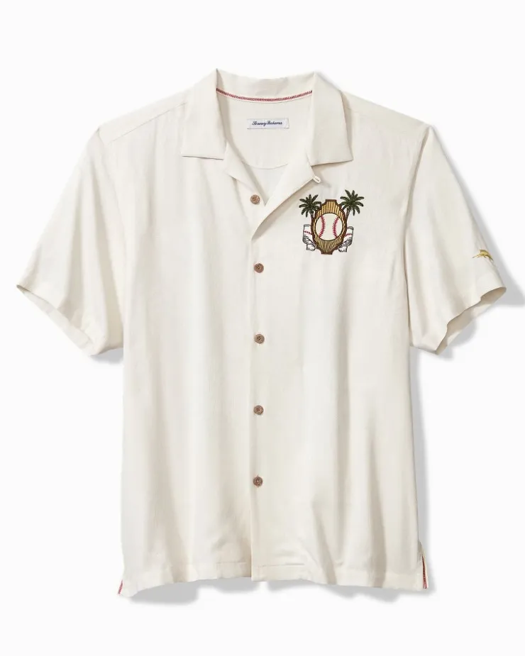 Tommy Bahama MLB® Pitcher's Paradiso Silk Camp Shirt- Shirts