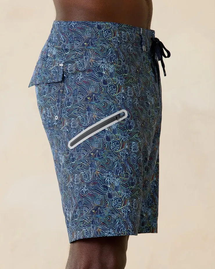 Tommy Bahama Molokai Hidden Paradise 9-Inch Boardshorts- Swim & Boardshorts