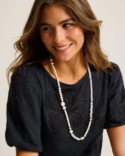 Tommy Bahama Moments in Paradise Quartz and Pearl Necklace-Women Jewelry