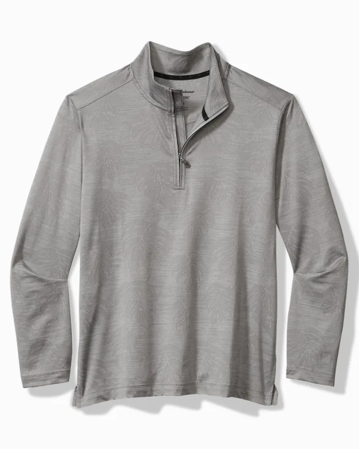 Tommy Bahama Monstera Fade IslandZone® Half-Zip Sweatshirt- Sweatshirts