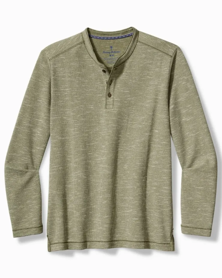 Tommy Bahama Morro Beach Long-Sleeve Henley- T-Shirts|Shirts