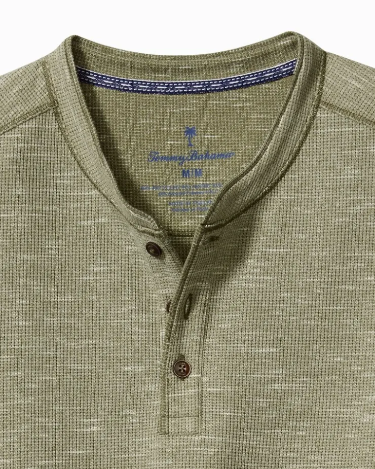 Tommy Bahama Morro Beach Long-Sleeve Henley- T-Shirts|Shirts