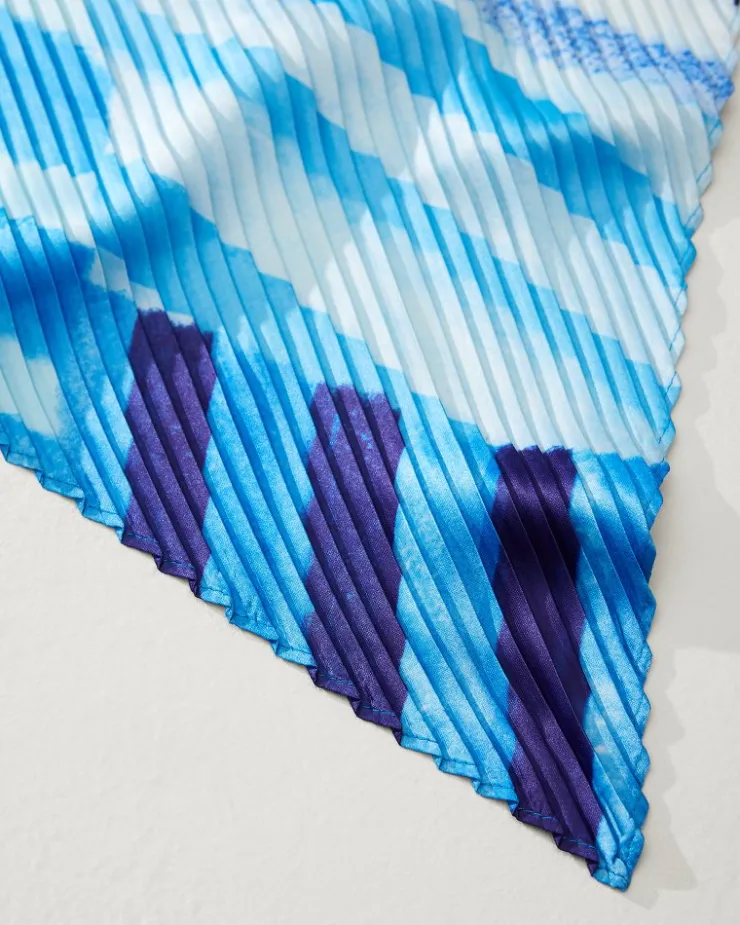 Tommy Bahama Mosaic Stripes Pleated Diamond Scarf-Women Scarves & Wraps