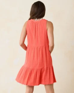 Tommy Bahama Mykonos Textured Gauze Coverup Dress-Women Beach Coverups|Dresses