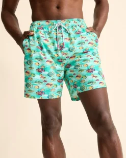 Tommy Bahama Naples Fintastic 6-Inch Swim Trunks- Swim & Boardshorts