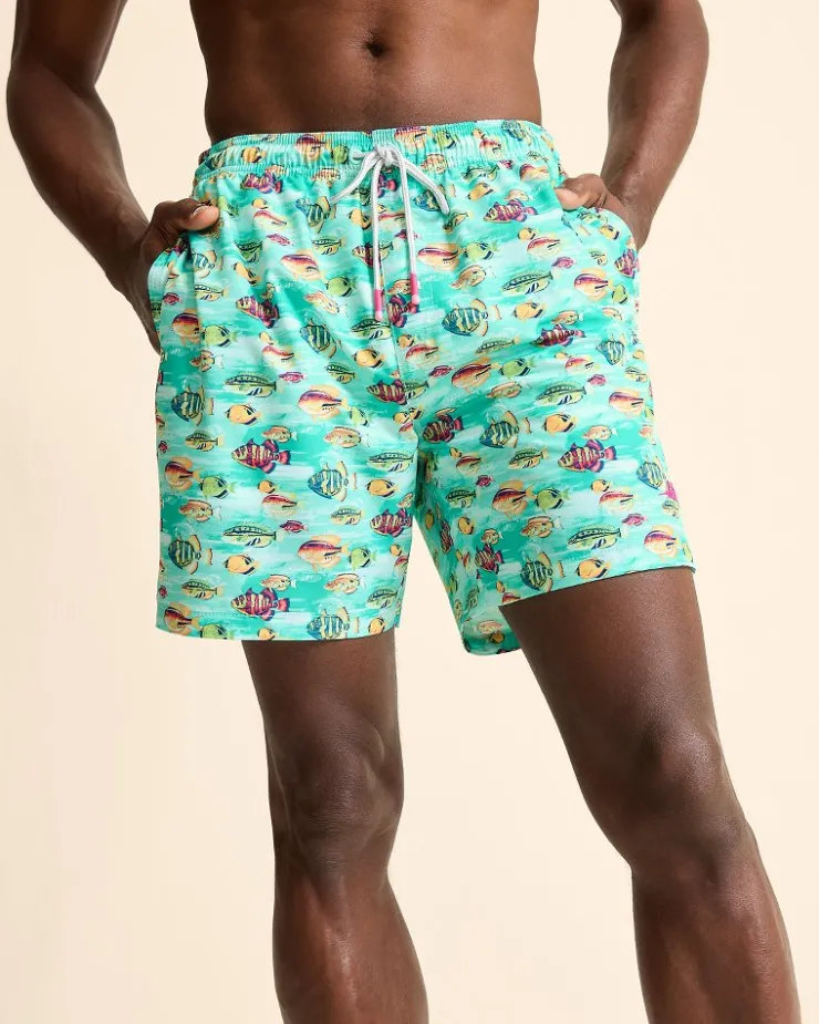 Tommy Bahama Naples Fintastic 6-Inch Swim Trunks- Swim & Boardshorts