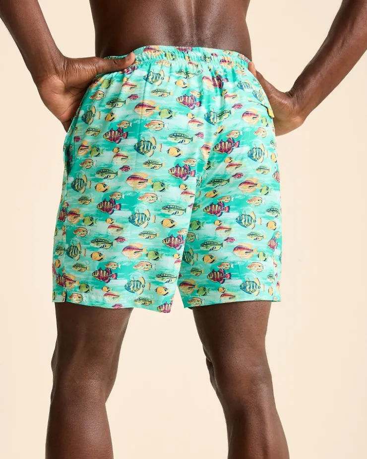 Tommy Bahama Naples Fintastic 6-Inch Swim Trunks- Swim & Boardshorts