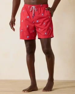 Tommy Bahama Naples Rita Rumble 6-Inch Swim Trunks- Swim & Boardshorts