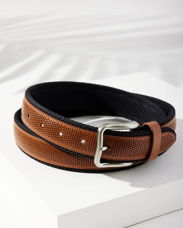 Tommy Bahama Neoprene Cushion Performance Belt- Belts