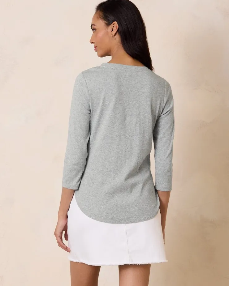 Tommy Bahama NFL Ashby Isles 3/4-Sleeve T-Shirt-Women Tops & Shirts
