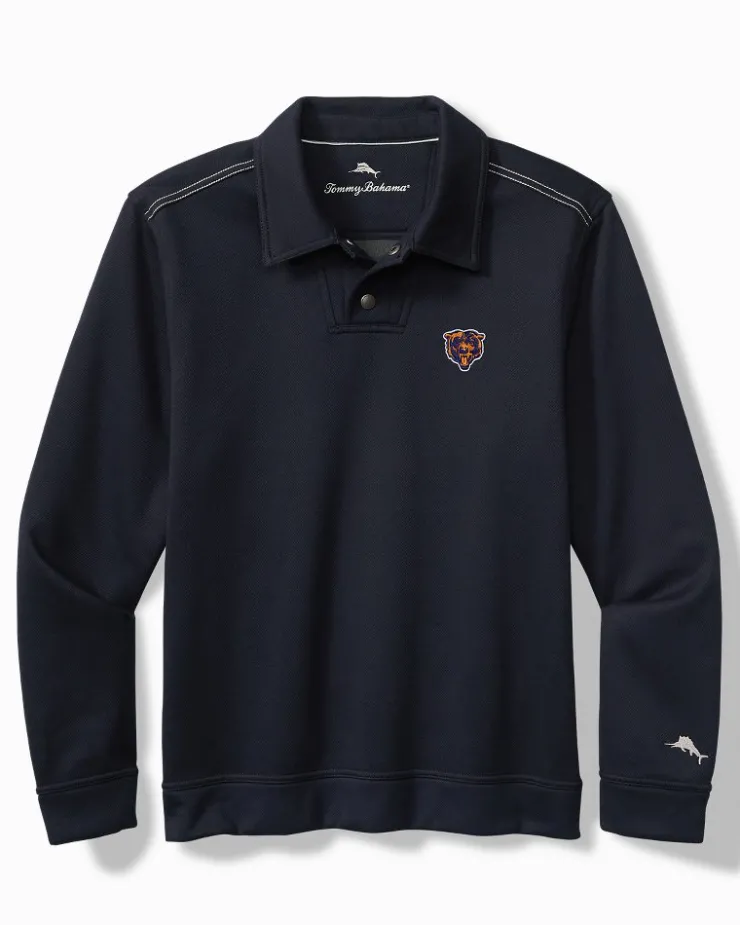 Tommy Bahama NFL Endzoner Long-Sleeve Snap Polo- Sweatshirts|Polos