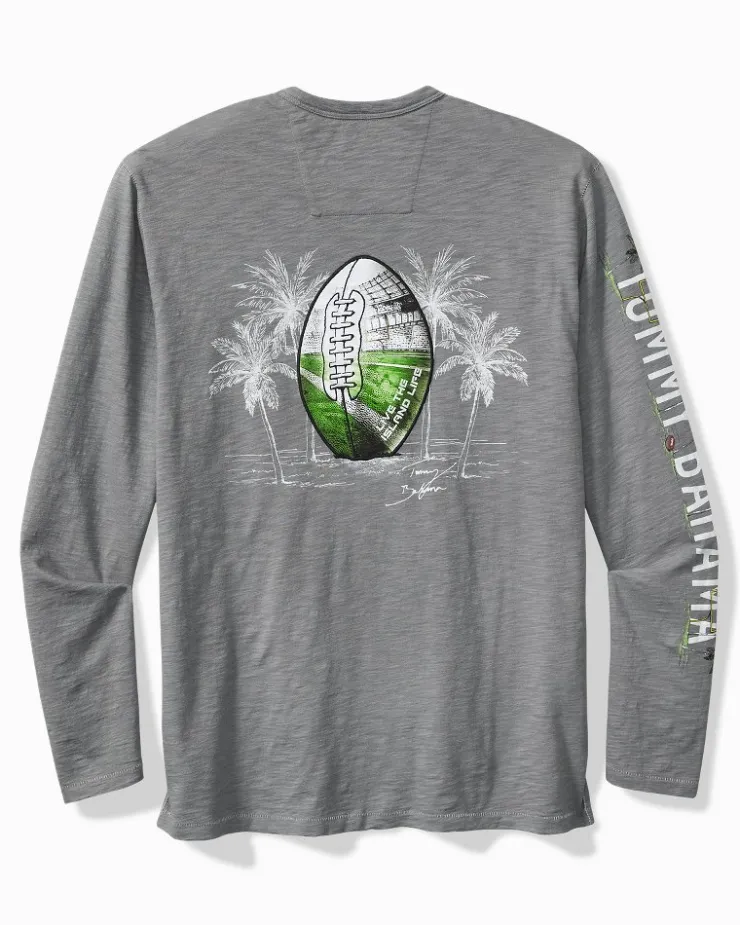 Tommy Bahama NFL Oasis Endzone Long-Sleeve Lux T-Shirt- T-Shirts|Shirts