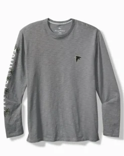 Tommy Bahama NFL Oasis Endzone Long-Sleeve Lux T-Shirt- T-Shirts|Shirts