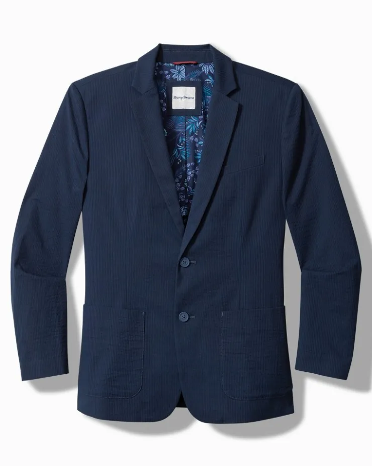 Tommy Bahama Nova Wave Stretch-Seersucker Blazer- Jackets & Outerwear
