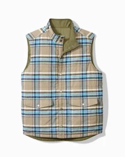 Tommy Bahama Oak Harbor Reversible Vest- Jackets & Outerwear