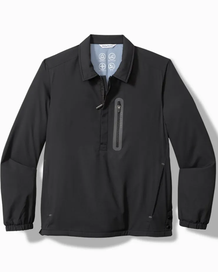 Tommy Bahama Ocean Driver Performance Popover Jacket- Jackets & Outerwear