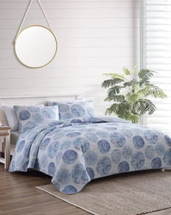 Tommy Bahama Ocean Isle 3-Piece Full/Queen Quilt Set- Quilts & Blankets