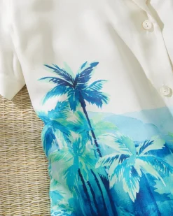 Tommy Bahama Oceanside Views Talulla Silk Camp Shirt-Women Tops & Shirts