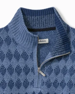 Tommy Bahama Ombré Argyle Half-Zip Sweater- Sweaters